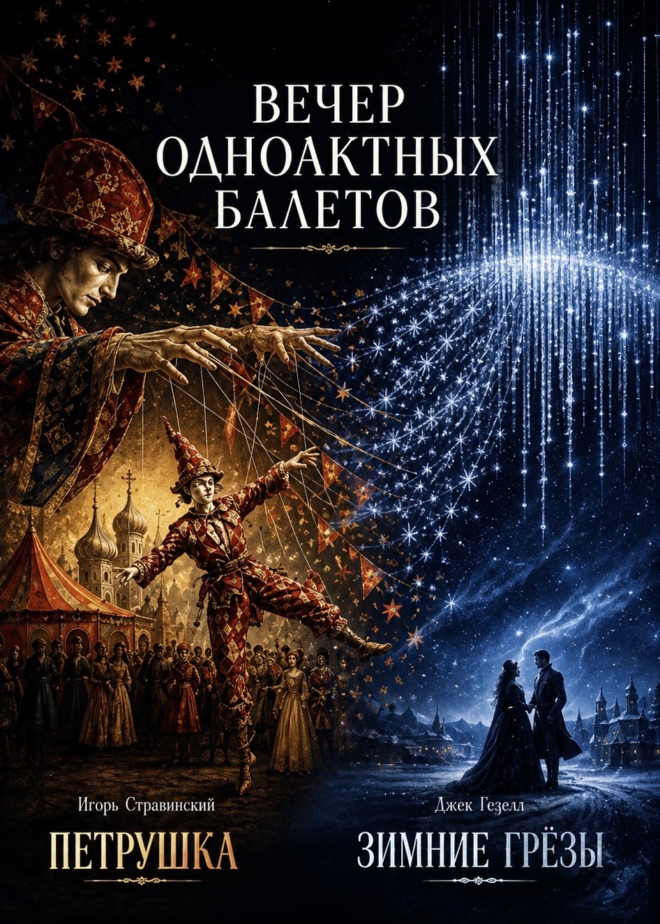 Вечер одноактных балетов «Петрушка» и «Зимние грёзы»