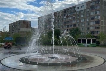 Фонтан в парке Победы