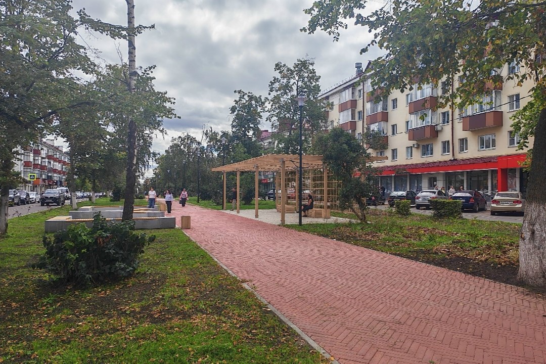 Новый облик сквера на Пролетарской