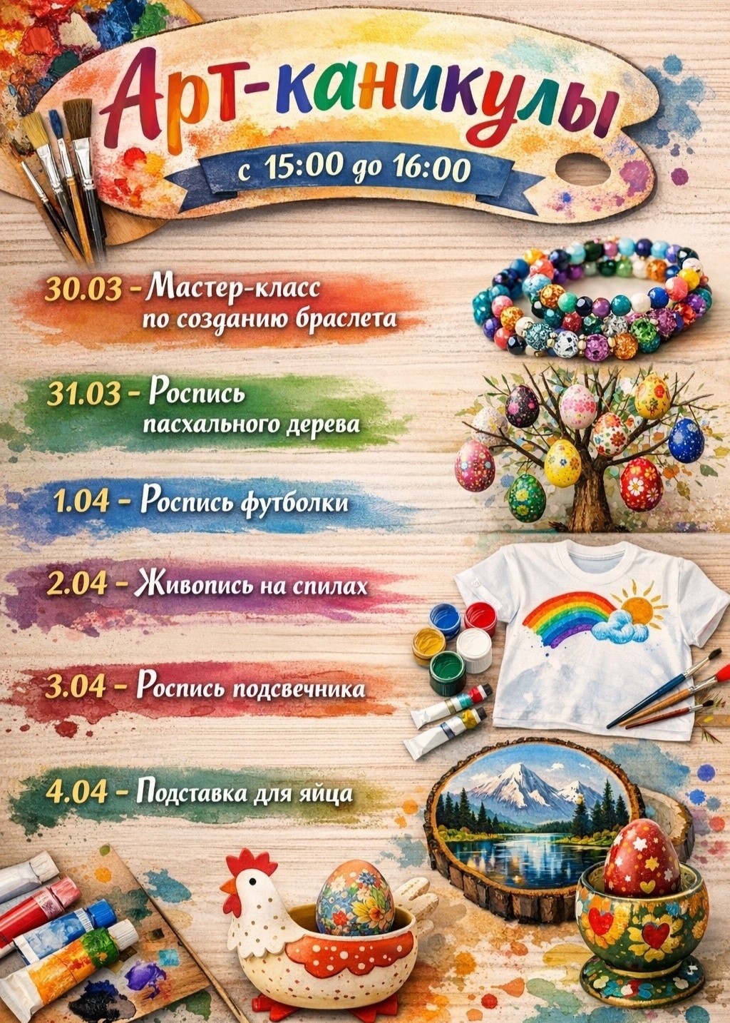 Неделя мастер-классов «Арт-каникулы»