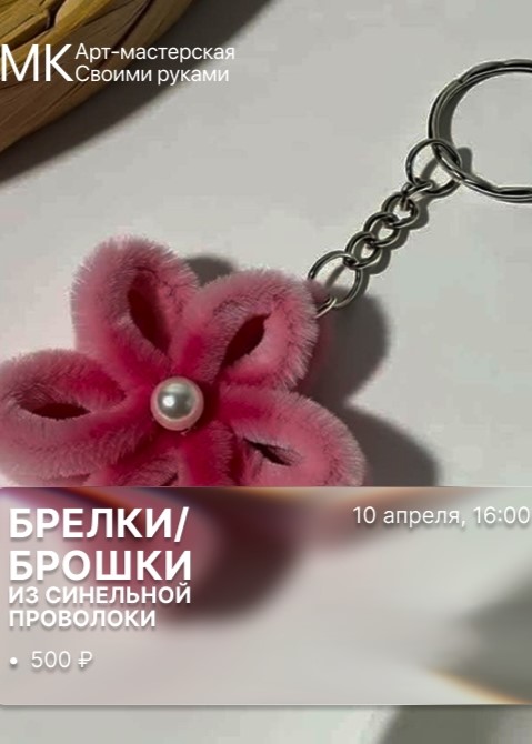 Мастер-класс «Брелки/броши из синельной проволоки»