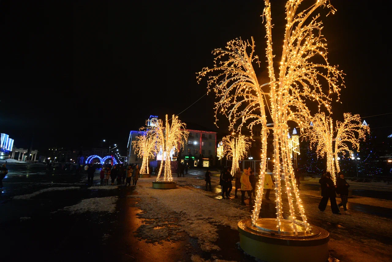 Саранск встречает Новый год огнями! 