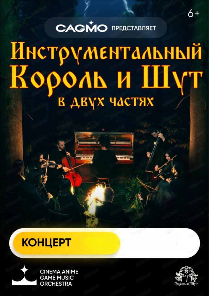 Концерт «Оркестр Cagmo: Симфония Король и Шут Двойной концерт»