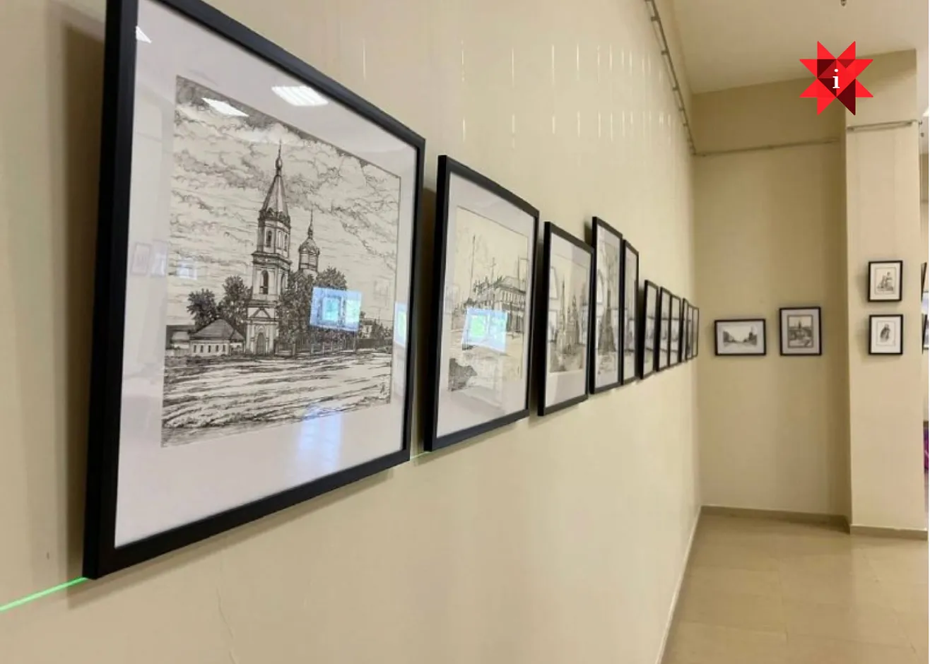 В Краеведческом музее открылась выставка «Саранск сквозь века в графике Галины Макушиной»